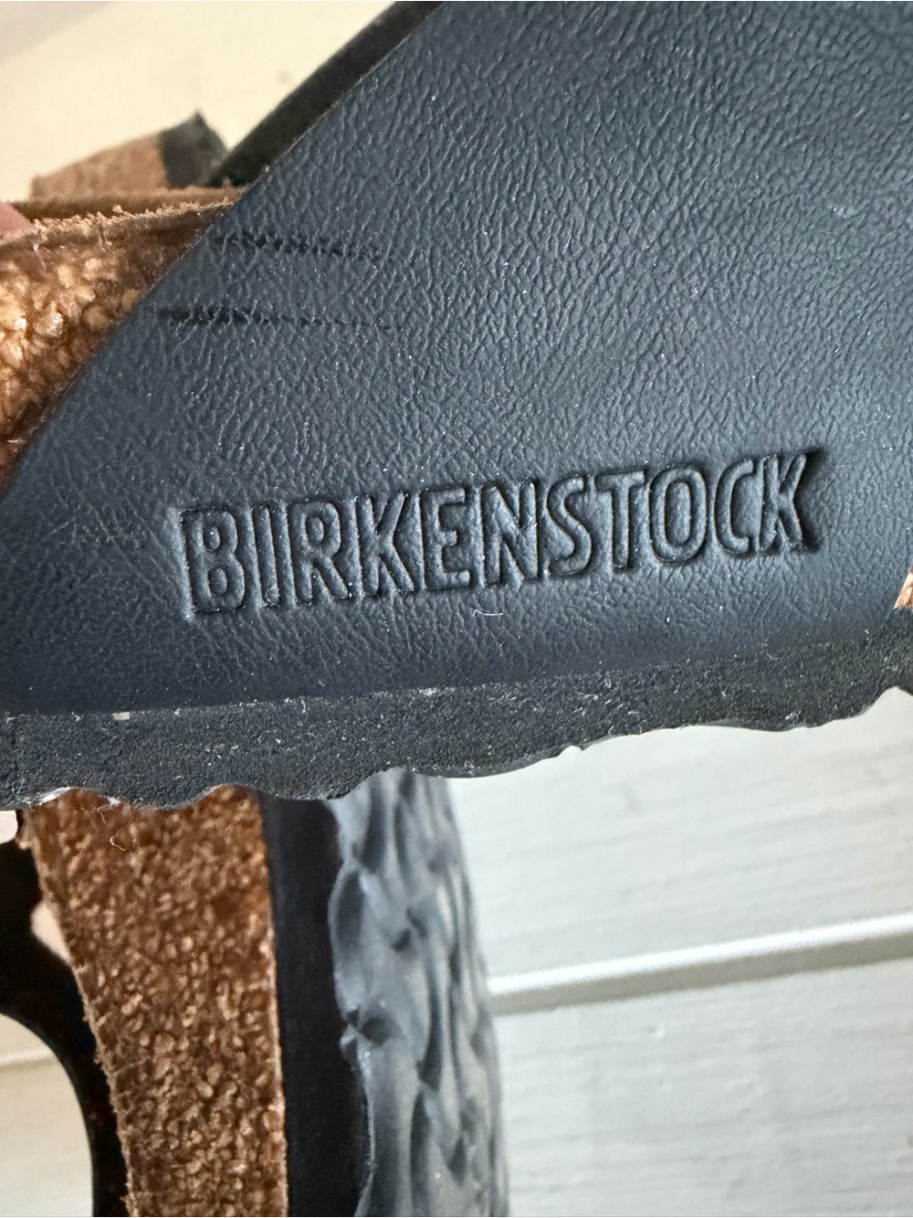 Birkenstock Gizeh Black Birko-Flor Thong Sandal Size 38 EU US 7-7.5 Gently Used - Picture 9 of 14